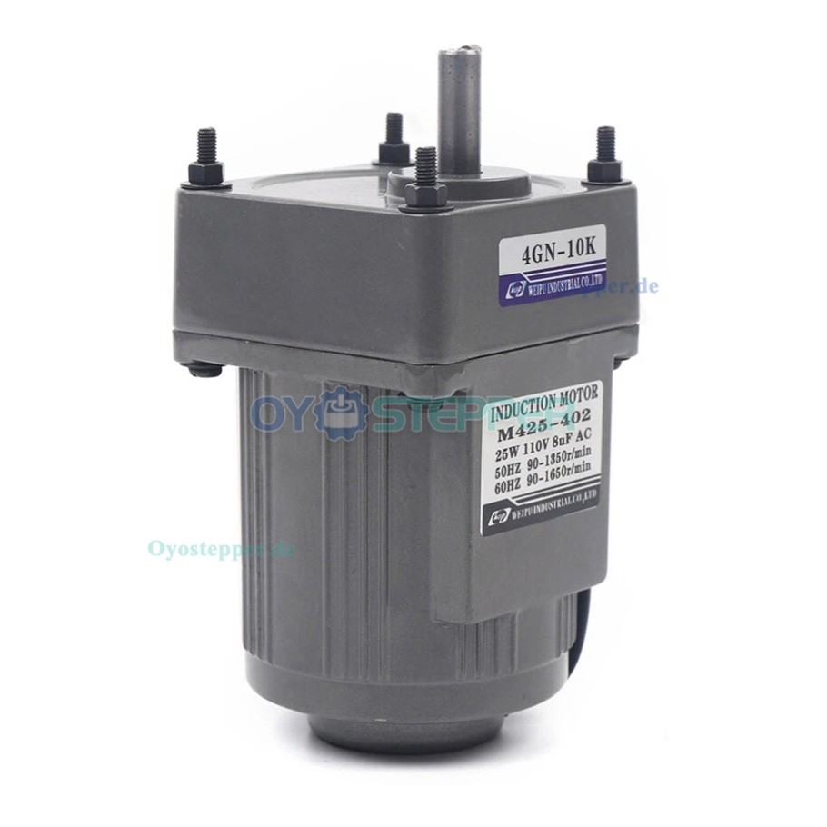 WUP AC Induktionsgetriebemotor 25W Übersetzung 10:1 135U/min reversierbar mit Drehzahlregler WUP AC Induktionsgetriebemotor 25W Übersetzung 10:1 135U/min reversierbar mit Drehzahlregler