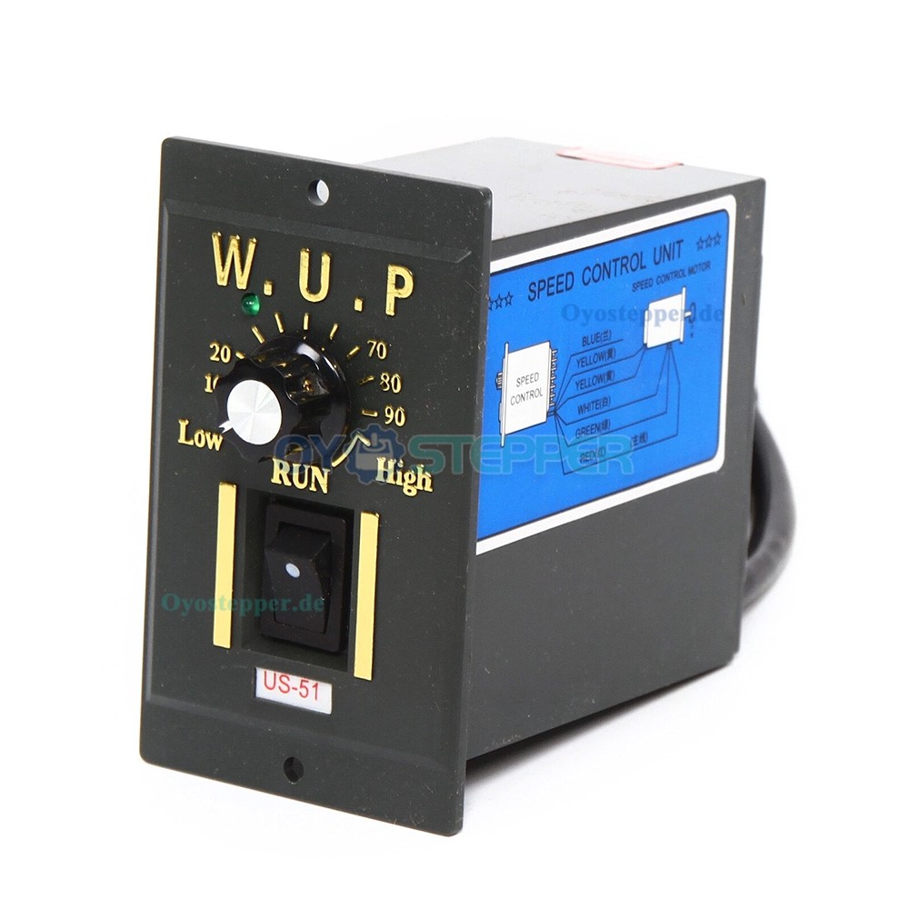 WUP AC Induktionsgetriebemotor 40W Übersetzung 15:1 3,8Nm drehzahlregelbar mit Drehzahlregler WUP AC Induktionsgetriebemotor 40W Übersetzung 15:1 3,8Nm drehzahlregelbar mit Drehzahlregler