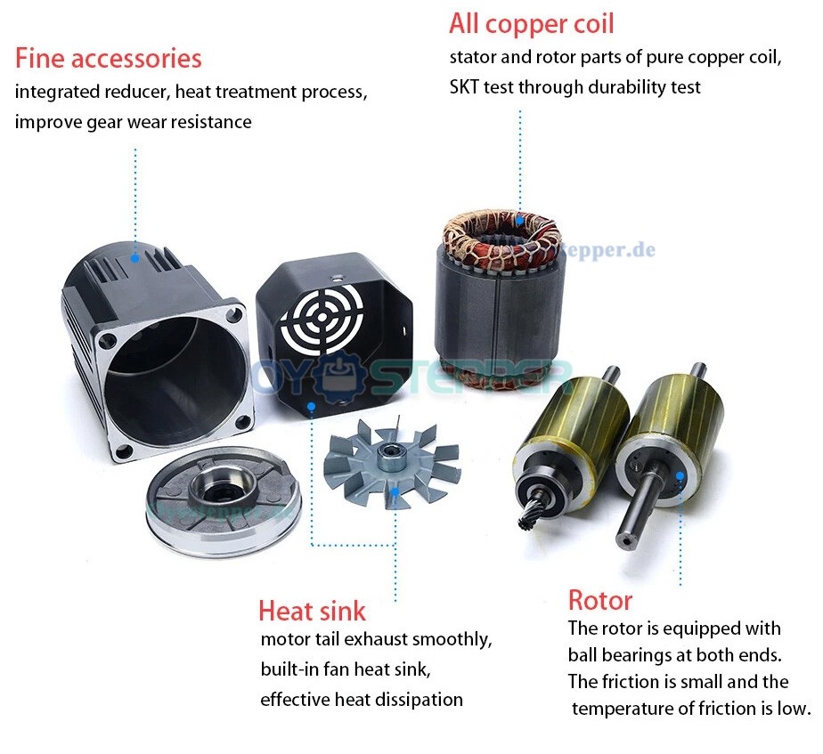 Einphasen AC Induktionsgetriebemotor 90W Übersetzung 20:1 13Nm mit Drehzahlregler Einphasen AC Induktionsgetriebemotor 90W Übersetzung 20:1 13Nm mit Drehzahlregler