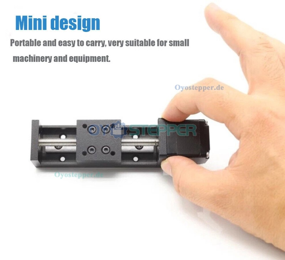 Motorisierte CNC-Trapezgewindeschlitten mit Nema 11 Schrittmotor