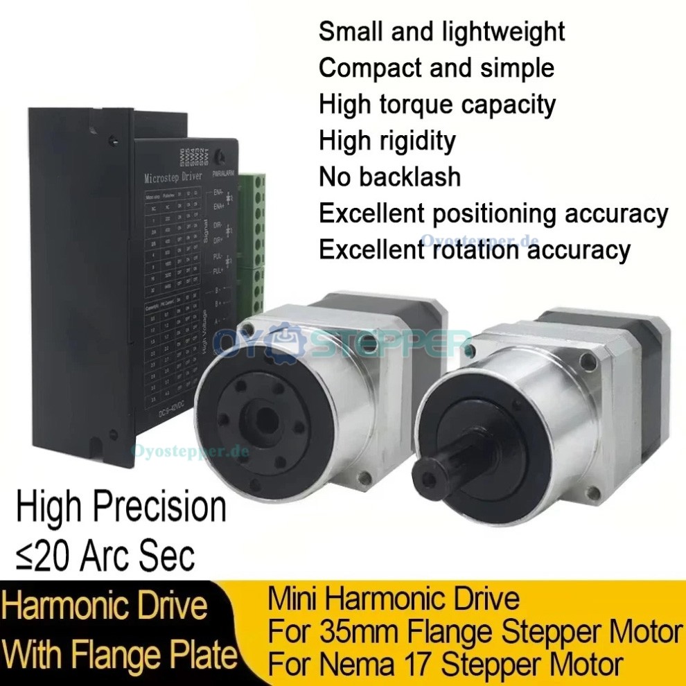 MINIS/MINIF-Serie, &Uuml;bersetzungsverh&auml;ltnis 30:1/50:1/100:1, Mikro-Harmonisches-Getriebe, Untersetzungsgetriebe