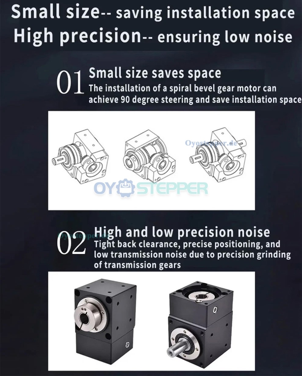 NEMA 17 Winkel-Kegelradgetriebe,2:1/3:1/5:1, 90&deg;Winkel,5mm/8mm Eingang