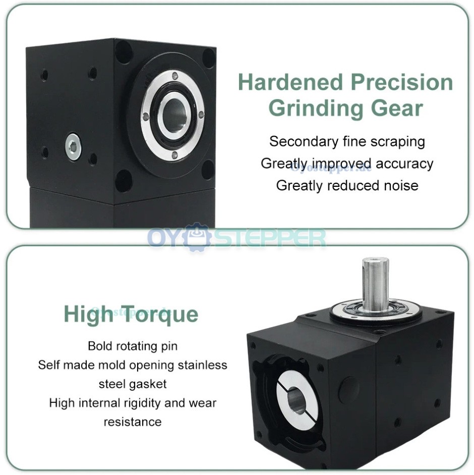 NEMA 17 Winkel-Kegelradgetriebe,2:1/3:1/5:1, 90&deg;Winkel,5mm/8mm Eingang