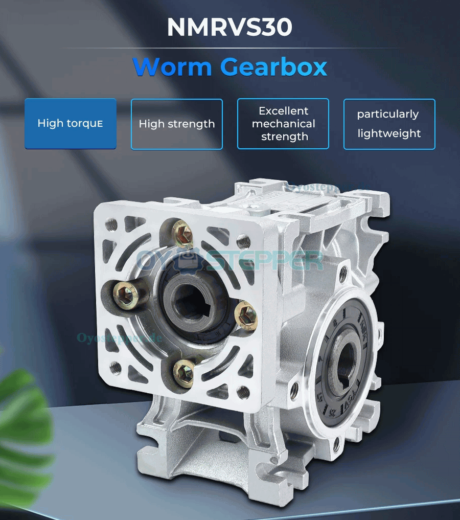 NMRV030 Schneckengetriebe 5:1 / 10:1 / 20:1 / 30:1 / 50:1 für NEMA 23 Schrittmotor / Servomotor