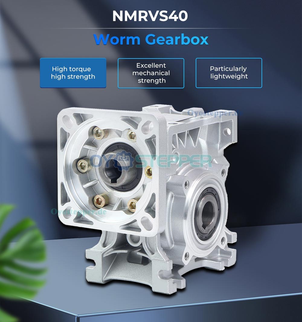 NMRV040 Schneckengetriebe / Geschwindigkeitsreduzierer 5:1 bis 50:1 für NEMA 34 Motor