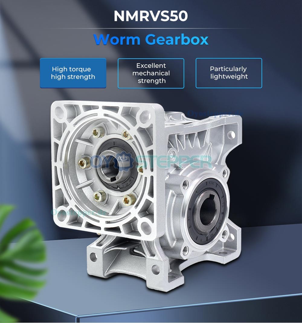 NMRV050 Schneckengetriebe, Übersetzung 5:1 / 10:1 / 20:1 für NEMA 42 Schrittmotor