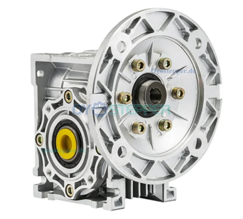 NMRV050 Rund-Schneckengetriebe, Übersetzung 5:1 bis 100:1 Eingang: 11mm / 14mm / 19mm, Ausgang: 25mm