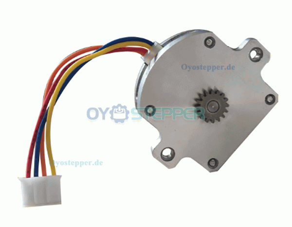 Oukeda NEMA 11 Flach-Schrittmotor mit Getriebe, 2-Phasen, 1,8°, 2,5 Ncm, 4-adrig, Pancake-Bauform