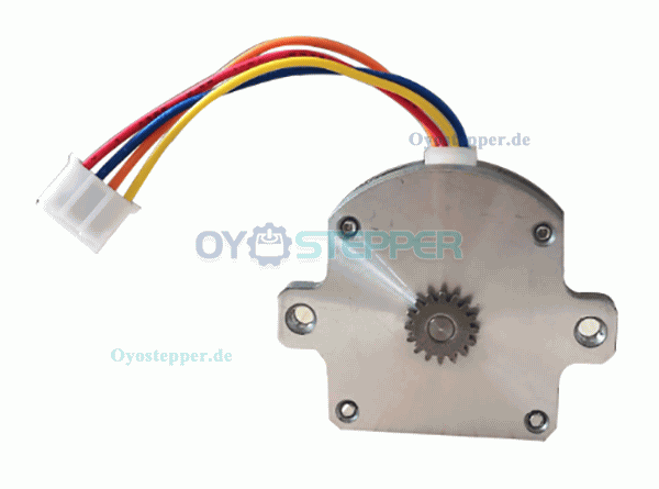 Oukeda NEMA 11 Flach-Schrittmotor mit Getriebe, 2-Phasen, 1,8°, 2,5 Ncm, 4-adrig, Pancake-Bauform