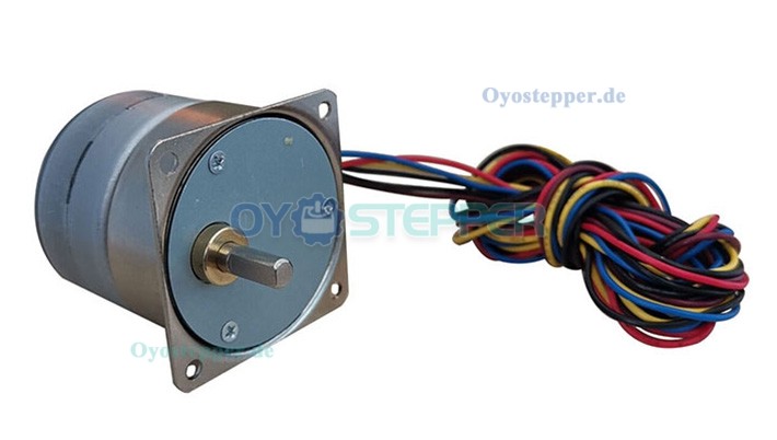 OUKEDA Permanentmagnet-Schrittmotor mit Getriebe 10:1 / 30:1 / 50:1 / 75:1 / 120:1, 7,5°, 24V, 4-Phasen