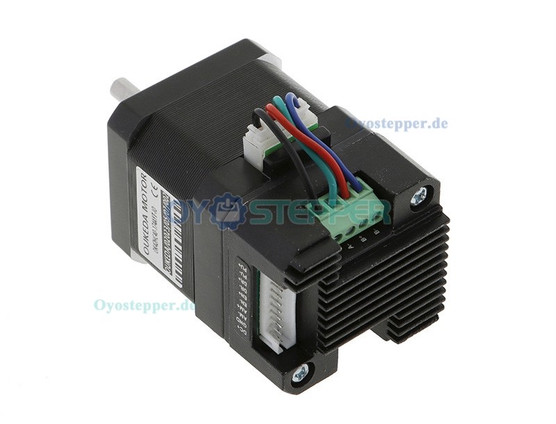 OUKEDA Integrierter NEMA 17 Schrittmotor mit Steuerung, 1,8°, 0,44 Nm, 1,68A, 2-Phasen