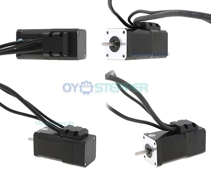 Oukeda Nema 17 Bürstenloser Closed-Loop-Servomotor mit optischem Encoder, 3-phasig, 20 Ncm, 4 V, 64 W, 3000 U/min