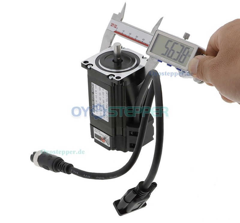 Oukeda Nema 23 Closed-Loop-Schrittmotor mit Encoder, 2 Nm, 1,8 Grad, 2-phasig, 57 x 57 mm