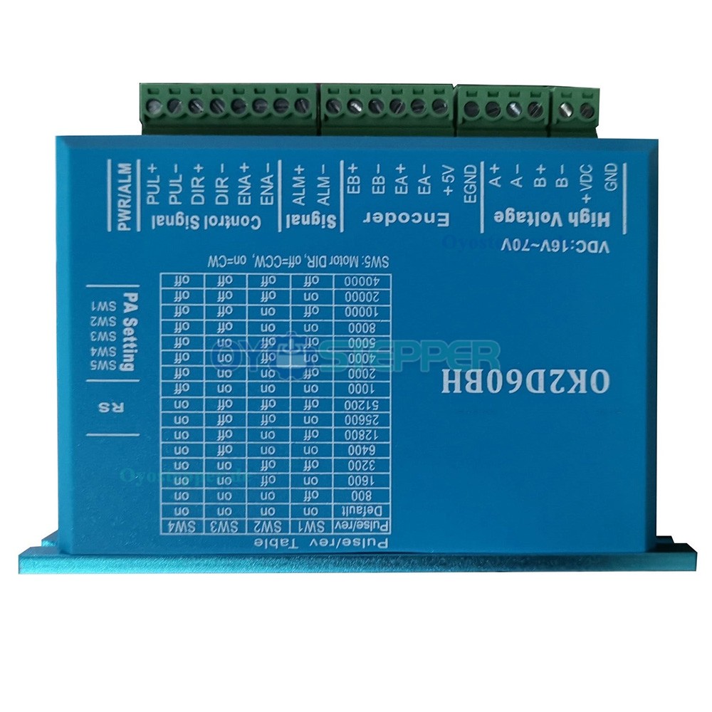 OUKEDA Nema 23 Closed-Loop-Schrittmotor mit Treiber-Kit und Encoder, 2-phasig, 2,0 Nm, 1,8 Grad