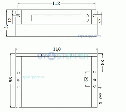 OUKEDA Nema 23 Closed-Loop-Schrittmotor mit Treiber-Kit und Encoder, 2-phasig, 2,0 Nm, 1,8 Grad