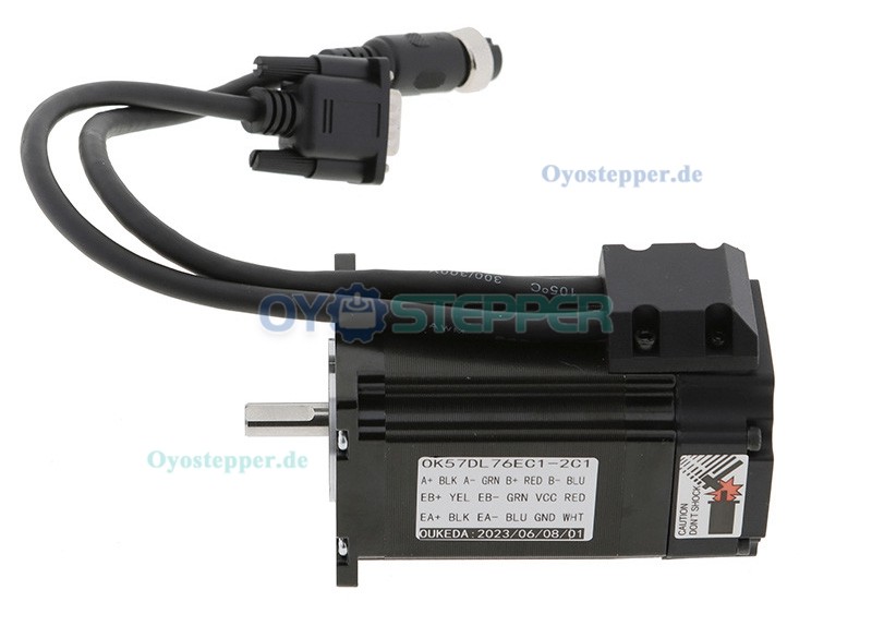OUKEDA Nema 23 Closed-Loop-Schrittmotor mit Treiber-Kit und Encoder, 2-phasig, 2,0 Nm, 1,8 Grad