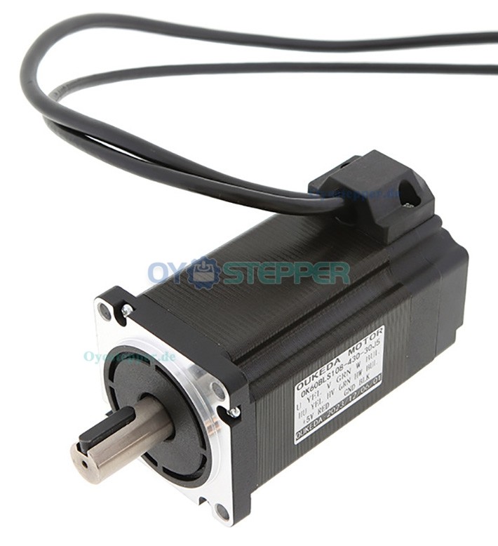 Oukeda Bürstenloser Gleichstrommotor und BLDC-Treiber-Kit 95,55 Ncm 300W 24V/48V 3000 U/min Drehstrom