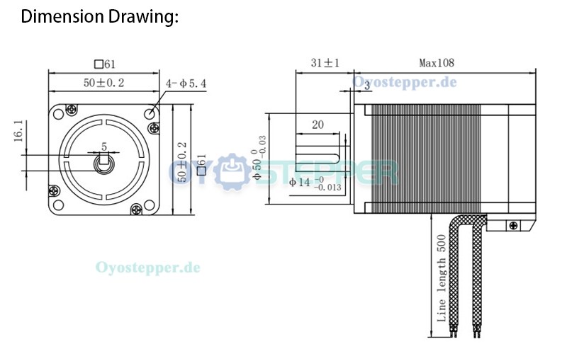 Oukeda Bürstenloser Gleichstrommotor und BLDC-Treiber-Kit 95,55 Ncm 300W 24V/48V 3000 U/min Drehstrom