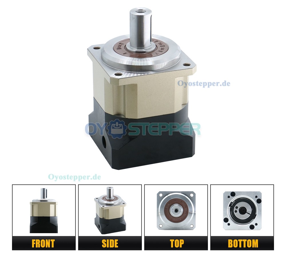 Hochleistungs-Planetengetriebe mit Schrägverzahnung für NEMA 34 Schrittmotor / 80–130mm Servomotor