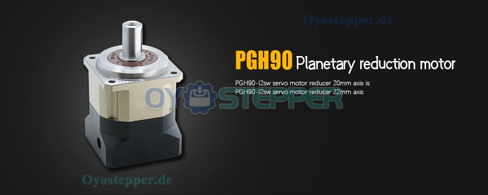 Planetengetriebe mit Schrägverzahnung passend für NEMA 34 Schrittmotor / 80–90mm Servomotor