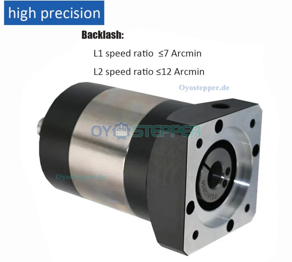 PLE080 Planetengetriebe f&uuml;r 80mm Servomotoren (7&ndash;12 Bogenminuten),19mm Eingangswelle