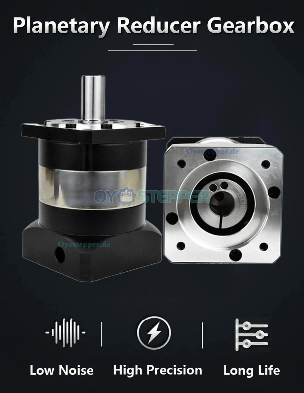 PLF120 Planetengetriebe für NEMA 42 Schrittmotoren,19mm Eingangswelle PLF120 Planetengetriebe für NEMA 42 Schrittmotoren,19mm Eingangswelle