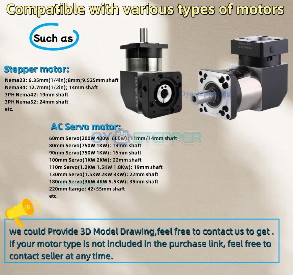 PVF120 Rechtwinkliges Planetengetriebe für Nema 42 Schrittmotoren / 100 bis 130 mm Servomotoren PVF120 Rechtwinkliges Planetengetriebe für Nema 42 Schrittmotoren / 100 bis 130 mm Servomotoren