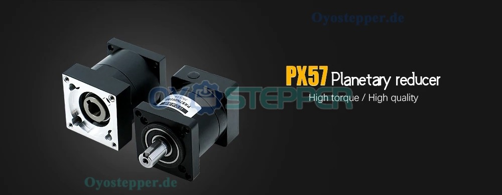PX57 Planetengetriebe / Geschwindigkeitsreduzierer für NEMA 23 Schrittmotor,8mm Eingangswelle