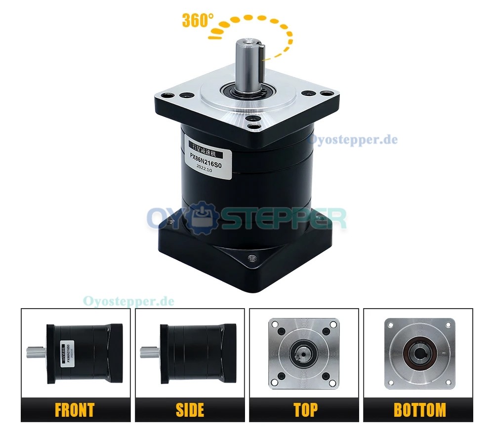PX86 Planetengetriebe / Geschwindigkeitsreduzierer für NEMA 34 Schrittmotor / Servomotor