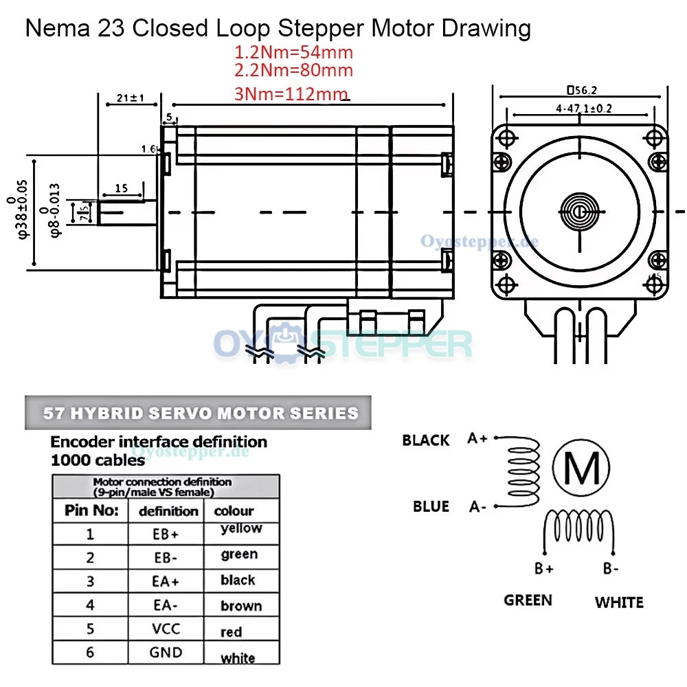 Motorisierte Lineartisch mit Kugelgewindetrieb und Closed Loop NEMA 23 Schrittmotor und Treibersatz