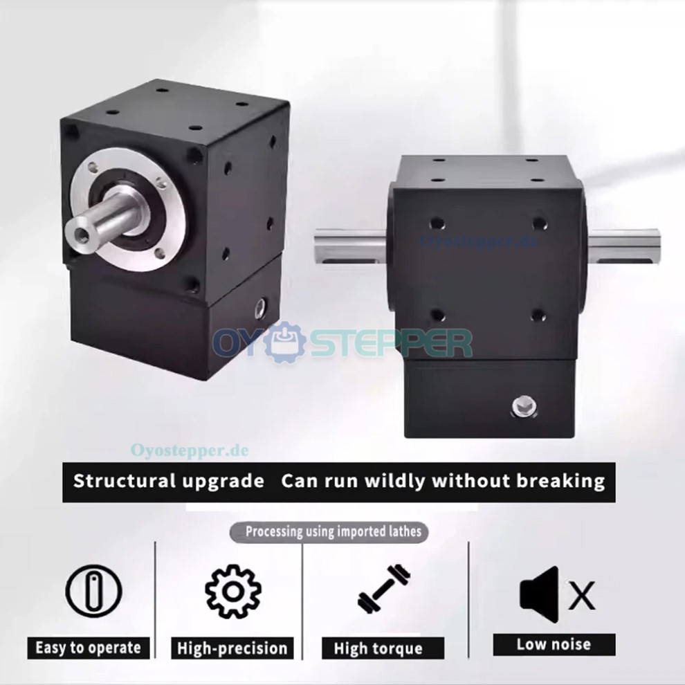 Winkel-Kegelradgetriebe, Untersetzungsgetriebe,Kommutator für NEMA 34 Schrittmotoren / 80 mm Servomotoren Winkel-Kegelradgetriebe, Untersetzungsgetriebe,Kommutator für NEMA 34 Schrittmotoren / 80 mm Servomotoren