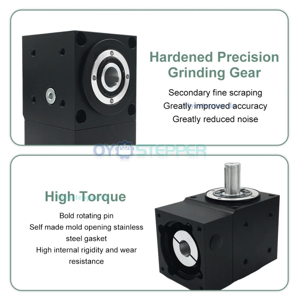 Winkel-Kegelradgetriebe, Untersetzungsgetriebe,Kommutator für NEMA 34 Schrittmotoren / 80 mm Servomotoren Winkel-Kegelradgetriebe, Untersetzungsgetriebe,Kommutator für NEMA 34 Schrittmotoren / 80 mm Servomotoren