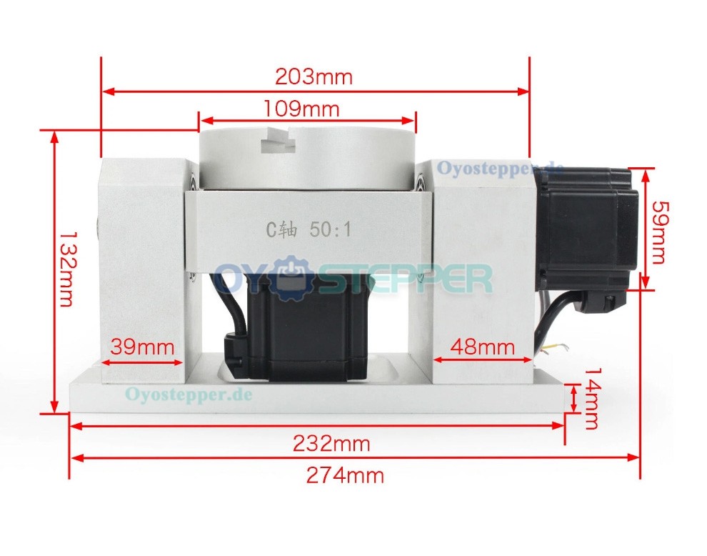 CNC A/C Drehachse als 5. Achse mit Harmonic Drive Getriebe Baugröße 17 Übersetzung 50:1 CNC A/C Drehachse als 5. Achse mit Harmonic Drive Getriebe Baugröße 17 Übersetzung 50:1