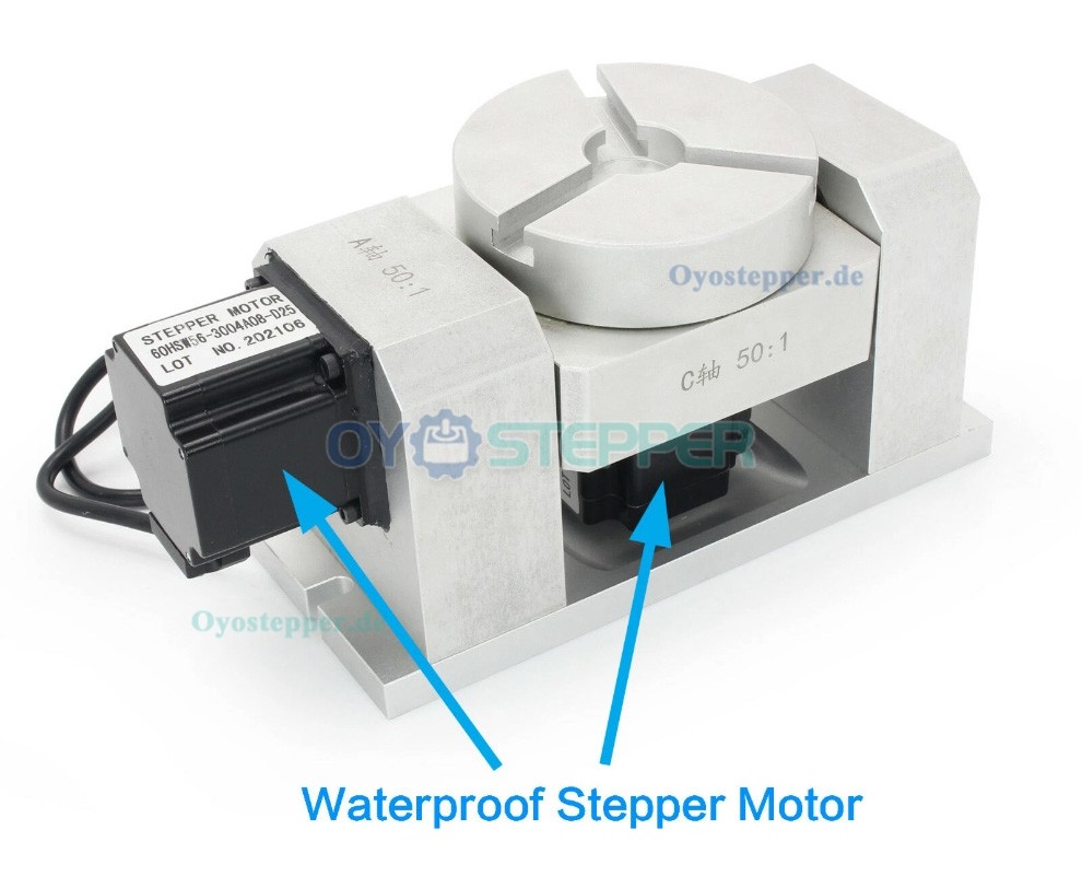 CNC A/C Drehachse als 5. Achse mit Harmonic Drive Getriebe Baugröße 17 Übersetzung 50:1 CNC A/C Drehachse als 5. Achse mit Harmonic Drive Getriebe Baugröße 17 Übersetzung 50:1