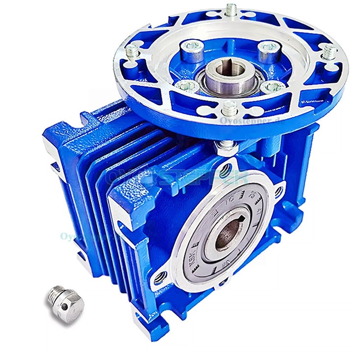 RV030 Rund-Schneckengetriebe, Übersetzung 5:1 bis 80:1 Eingang: 11mm, Flansch B14 / B5