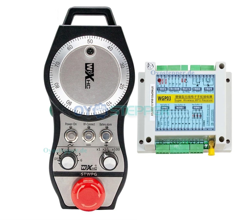 STWGP kabelloses 6 Achsen MPG Handrad mit Empf&auml;nger f&uuml;r CNC Maschinen