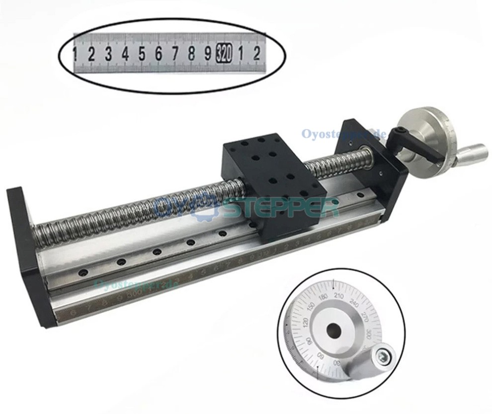 SXG5080 Manueller Linearführungs Schlitten mit Kugelgewindetrieb und Handrad SXG5080 Manueller Linearführungs Schlitten mit Kugelgewindetrieb und Handrad