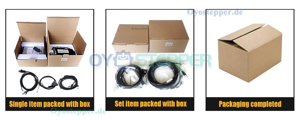 400W / 600W / 750W / 1000W AC-Servomotor & Treiber-Set – 110V / 220V, 1,27–3,8 Nm für CNC-Graviermaschine