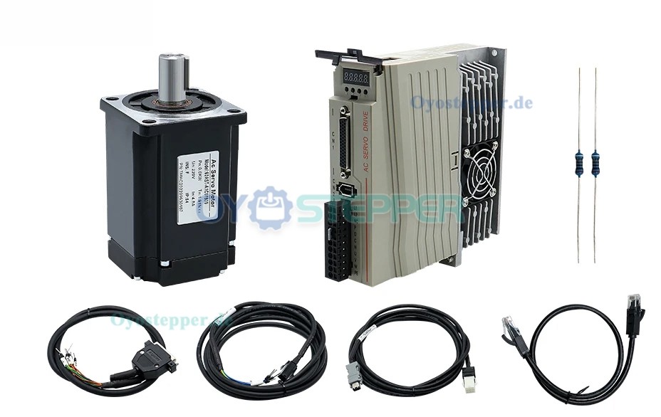 400W / 600W / 750W / 1000W AC-Servomotor & Treiber-Set – 110V / 220V, 1,27–3,8 Nm für CNC-Graviermaschine