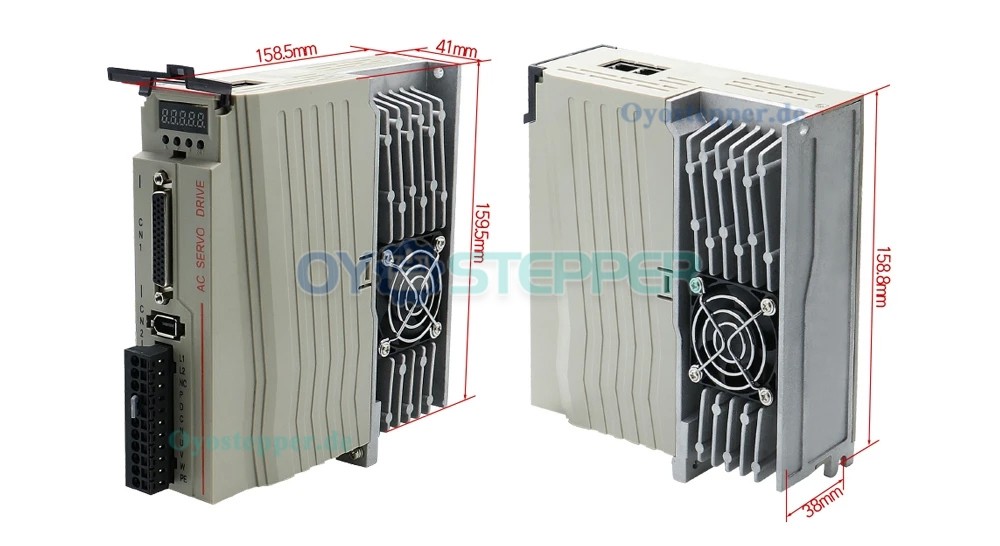 400W / 600W / 750W / 1000W AC-Servomotor & Treiber-Set – 110V / 220V, 1,27–3,8 Nm für CNC-Graviermaschine