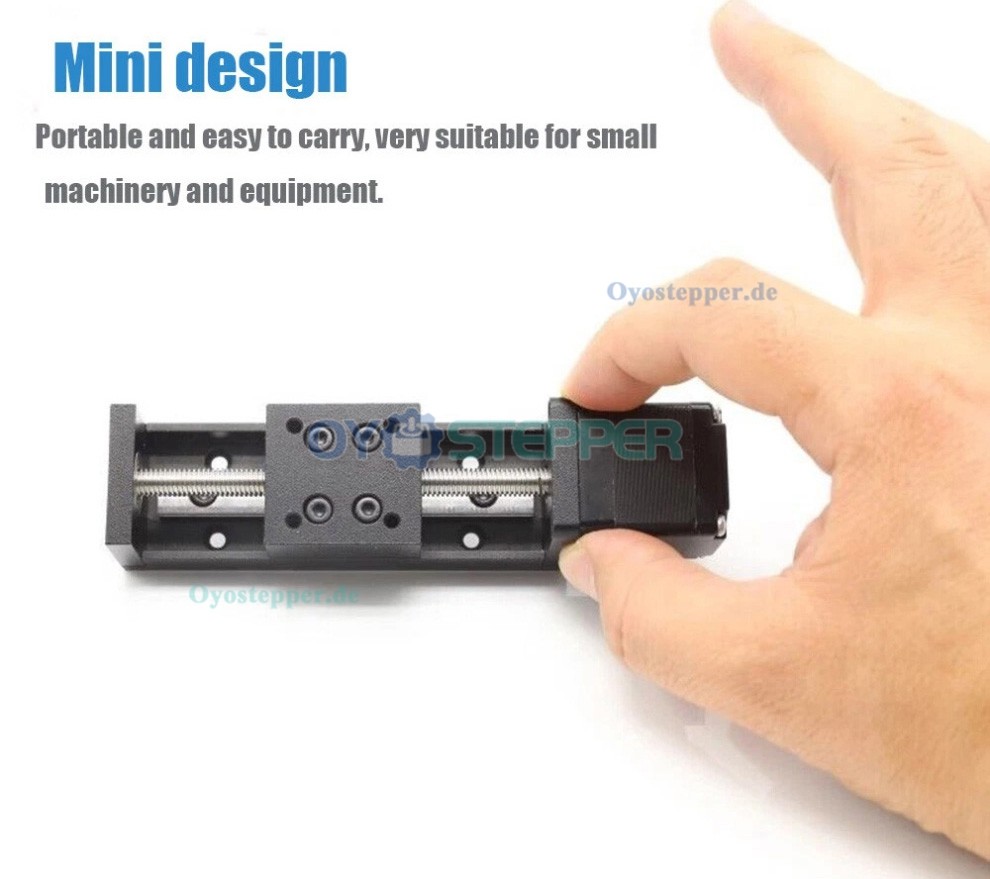 Mini CNC Motorisierte Lineartisch 0,07 Nm mit NEMA 11 Schrittmotor und Treibersatz TB6600 Kit
