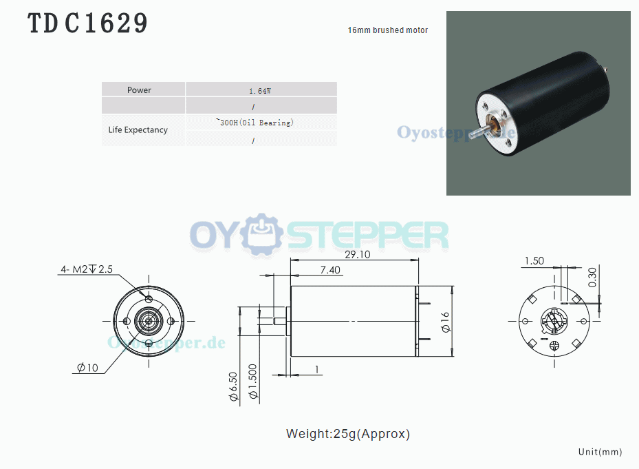 2 Stück Hochgeschwindigkeits-Coreless-DC-Motor, gebürstet, Permanentmagnet PMDC