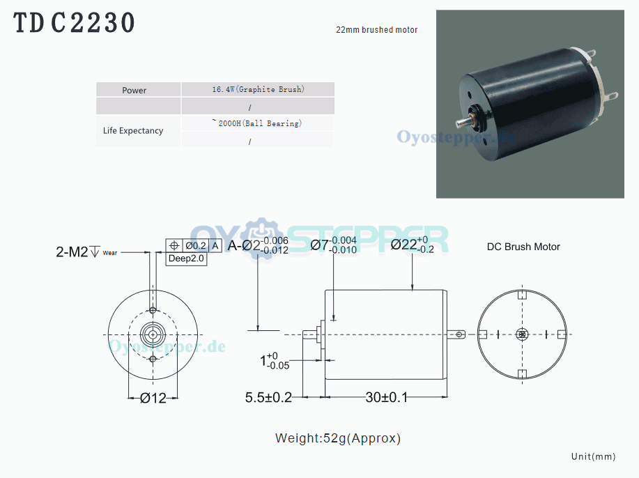 2 Stück Elektromotor Coreless 9V / 24V, starke Magnetkraft, DC-Motor, gebürstet