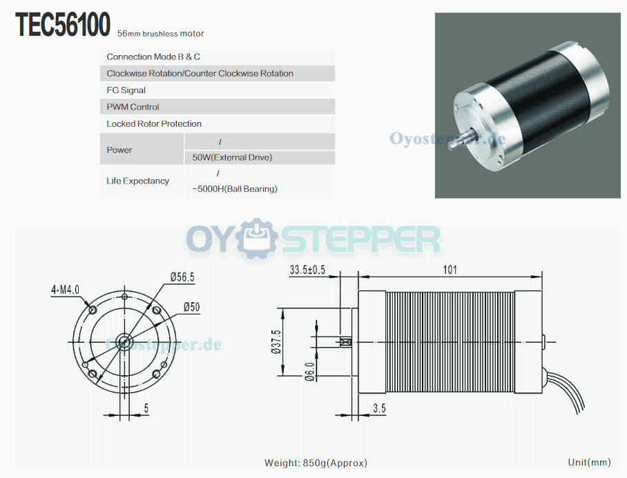 2 Stück 12V/24V Bürstenloser Gleichstrommotoren Bürstenlose BLDC-Motor 2 kg.cm 800–8000 U/min