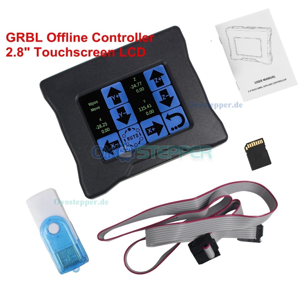 2,8 Zoll GRBL Offline Steuerung mit Touchscreen für CNC 3018 PRO 3020 PLUS und 4540 2,8 Zoll GRBL Offline Steuerung mit Touchscreen für CNC 3018 PRO 3020 PLUS und 4540
