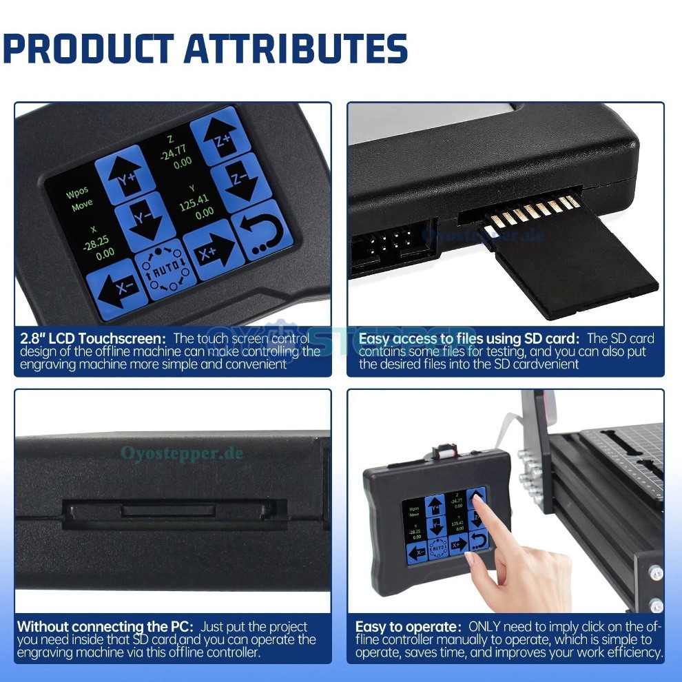 2,8 Zoll GRBL Offline Steuerung mit Touchscreen für CNC 3018 PRO 3020 PLUS und 4540 2,8 Zoll GRBL Offline Steuerung mit Touchscreen für CNC 3018 PRO 3020 PLUS und 4540