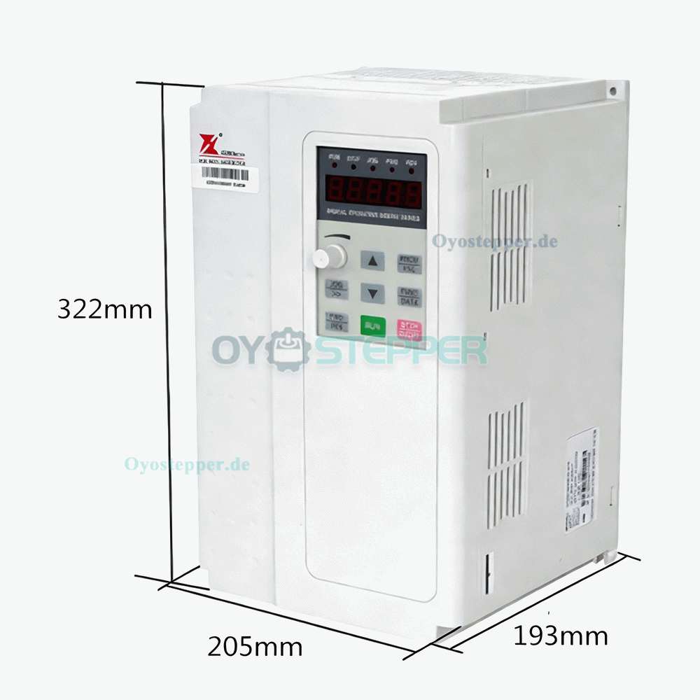 Luftgek&uuml;hltes ATC HF-Spindel Set 9kW &Oslash;125mm ISO30 220V/380V mit 11kW Fuling Drehstrom Frequenzumrichter