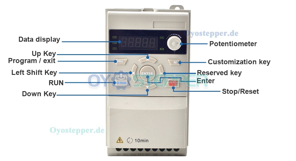1,5 KW CNC-Spindelmotor, luftgekühlt, 24.000 U/min, 400 Hz, ER11 + 2 PS VFD-Frequenzumrichter-Kit