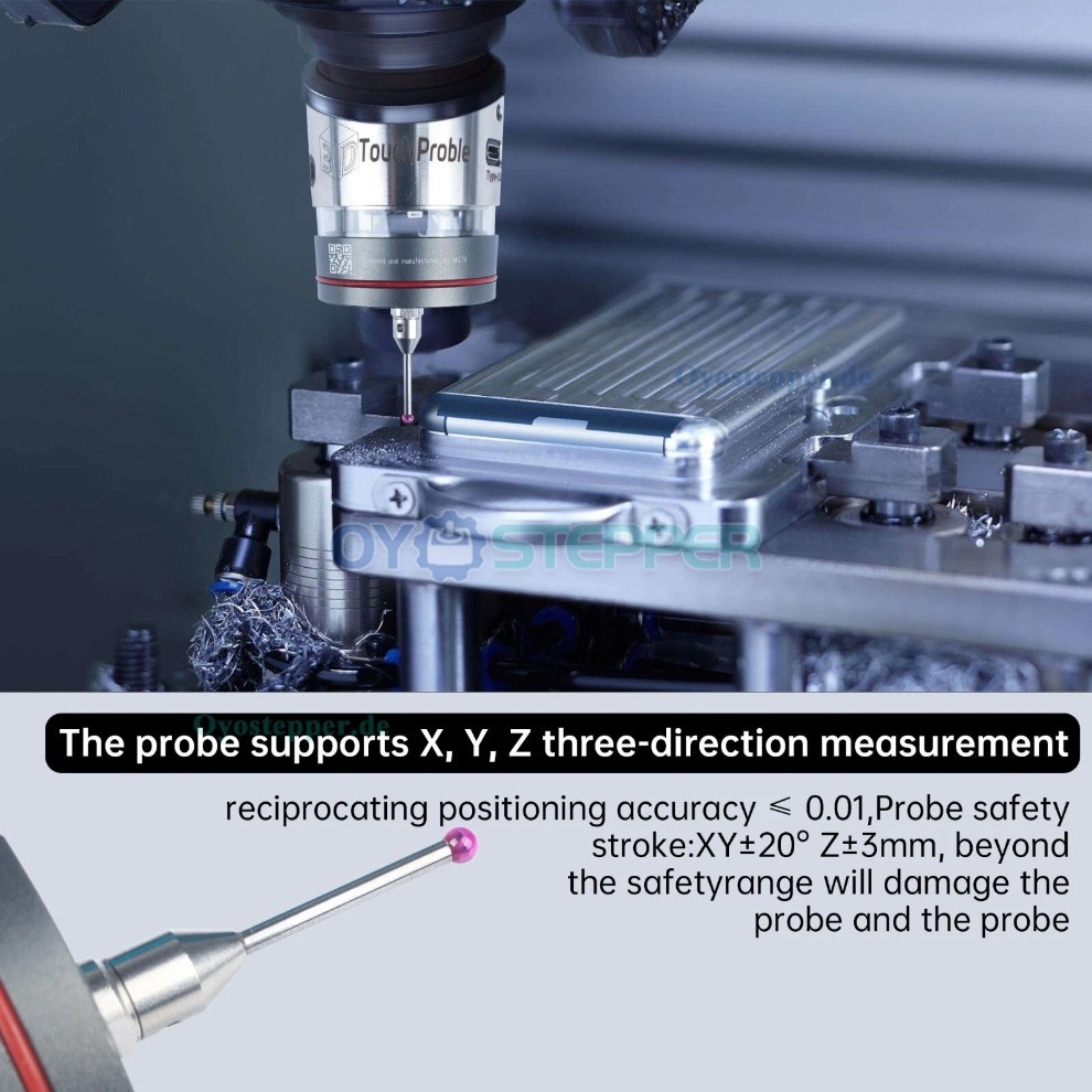 WP500 3D Kantentaster und Messtaster 0,001mm f&uuml;r CNC Fr&auml;smaschinen