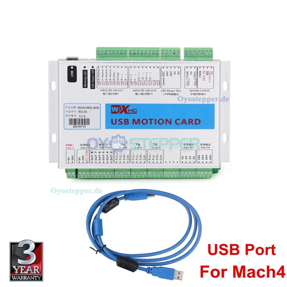 XHC 3/4/6 Achsen CNC Motion Controller Karte f&uuml;r Mach4 2000kHz USB Breakout Board
